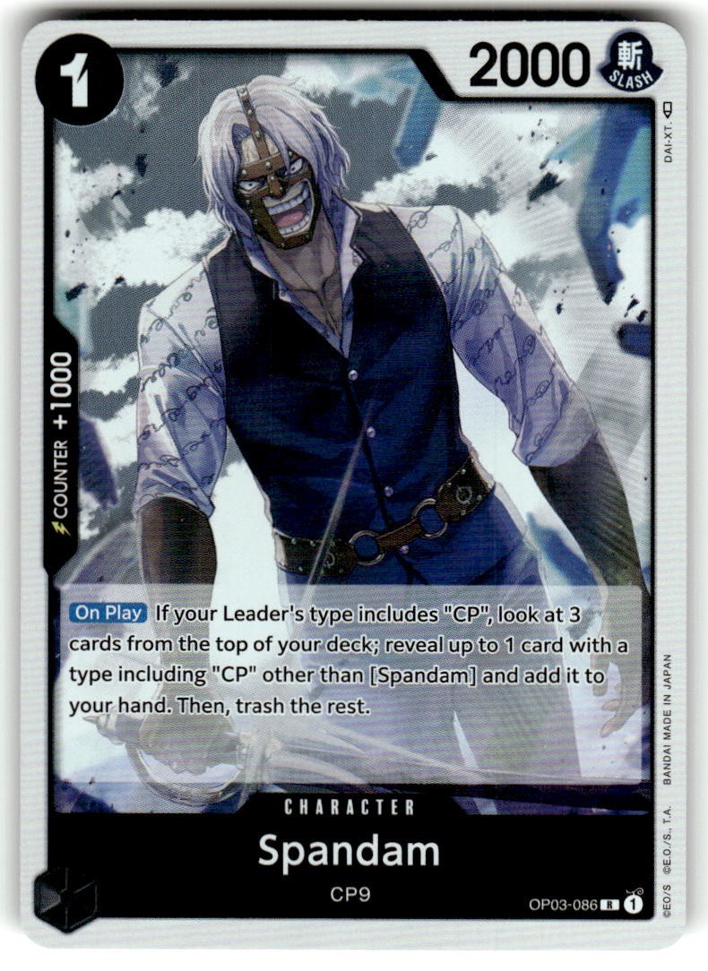 Spandam OP03-086 Rare Pillars of Strength One Piece Near Mint