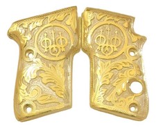 Empuñadura Cachas Prieto Beretta Modelo 21a Calibre 22 24tl Estilo Charro HECHA EN MÉXICO