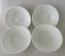 Vintage Corelle By Corning Winter Frost White soup cereal Bowls 6.25" Set of 4