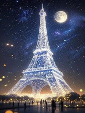 5D Diamond Painting Kits for Adults, Eiffel Tower Art KM358-1