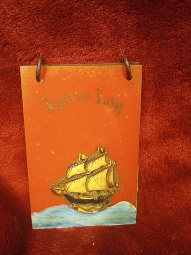 1920s Atwater Kent Radio Log Book Ship Logo on Front