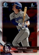 2018 Bowman Chrome Draft #BDC15 Devin Mann - BB