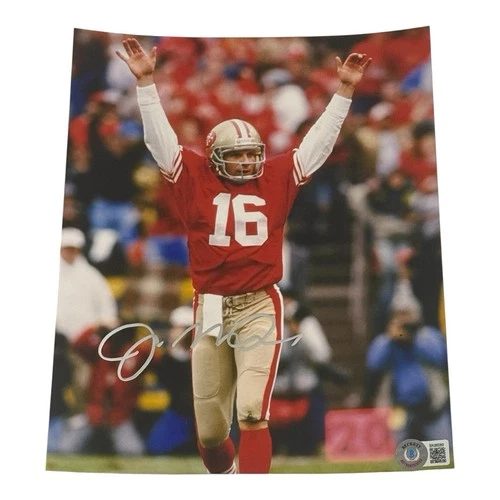 Joe Montana Beckett Cert Authentic Signed Autographed 8x10 Photo 49ers