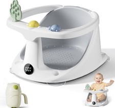 Baby Bath Seat for Babies 6 Months  up - Sitting up with Rinse Cup, Non-Slip