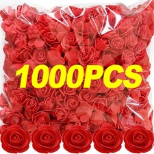 100-1000Pcs Foam Rose Heads Artificial Flowers Min Bouquet Multi-Color