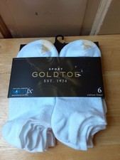 Goldtoe Men's Low Cut Liners 6 Pair Size 6-12.5  NEW WITH TAGS
