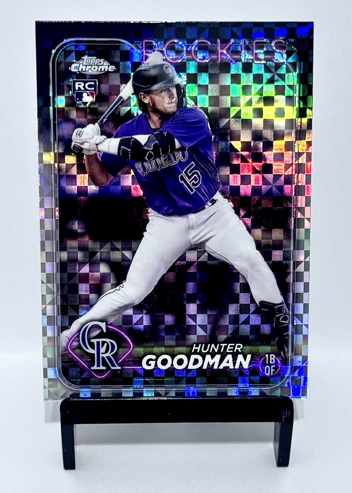 Hunter Goodman RC X-Fractor 2024 Topps Chrome #99 Colorado Rockies Rookie