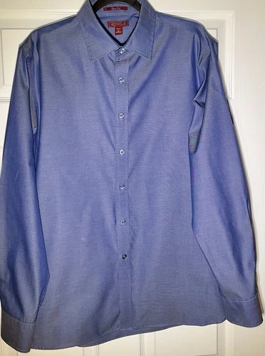 NWOT Red House Button Down Men’s Dress Shirt Sz L Slim Fit - product listing photo