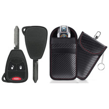 Key Fob Remote 2006-2015 Jeep Chrysler Dodge FCC: OHT692427AA  Protective Pouch