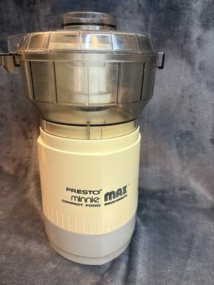 Presto Minnie Max Compact Food Processor Model 029002 Tested Working