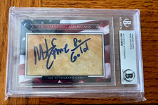 Mike Eruzione OUTSTANDING AMERICANS BECKETT AUTHENTICATED AUTO( X2)  MIRACLE USA