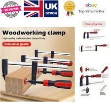 Bar Clamp - Adjustable Steel F Clamp for Woodworking - 2.5 Inches Throat Depth