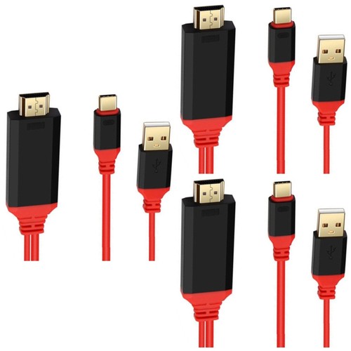 Zestaw 3 kabli adaptera wysokiej definicji -kabel adaptera c do -C - Zdjęcie 10 z 12