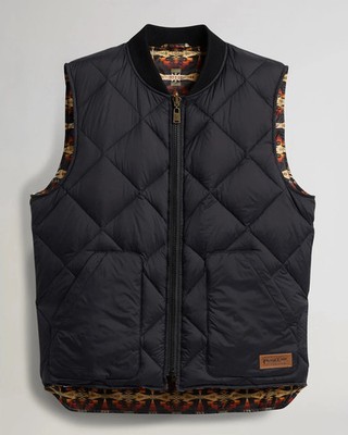 NEW, Pendleton MEN'S WILD HORSE REVERSIBLE DOWN VEST in Multi Sz XL #SJ2168