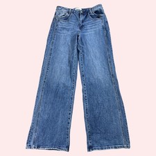 VERVET by Flying Monkey Wide Leg Jeans Womens 31 (34x34) High Rise Y2K Revival