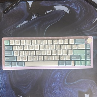 Purple GMK67 Custom Keyboard | Lubed Switches | Shoko Keycaps | FREE Shipping