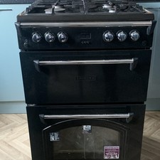 Leisure Freestanding Natural Gas Cooker 4 Hobs 2 Ovens Grill Digital Black