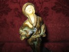 1920s or 30s bronze "Mandolin" statue possibly by the J. B. Hirsch Foundry — photo 7