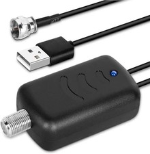 GE Indoor TV Antenna Amplifier, Antenna Signal Booster, HD TV Digital VHF UHF, L