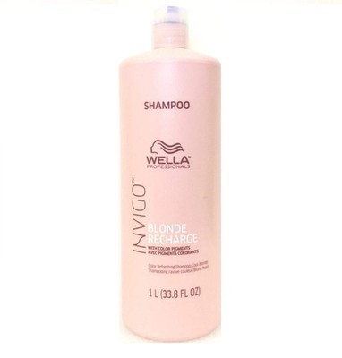 Wella Invigo Blonde Recharge Shampoo Cool Blonde, 33.8 oz