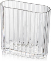 Gerippte Vase Glasvase Vasen Dekoration Blumenvase FüR Tischdekoration, Moderne