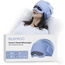 Head Massager for Fatigue Relief, Eye Massager with Heat, Head and Eye Massage