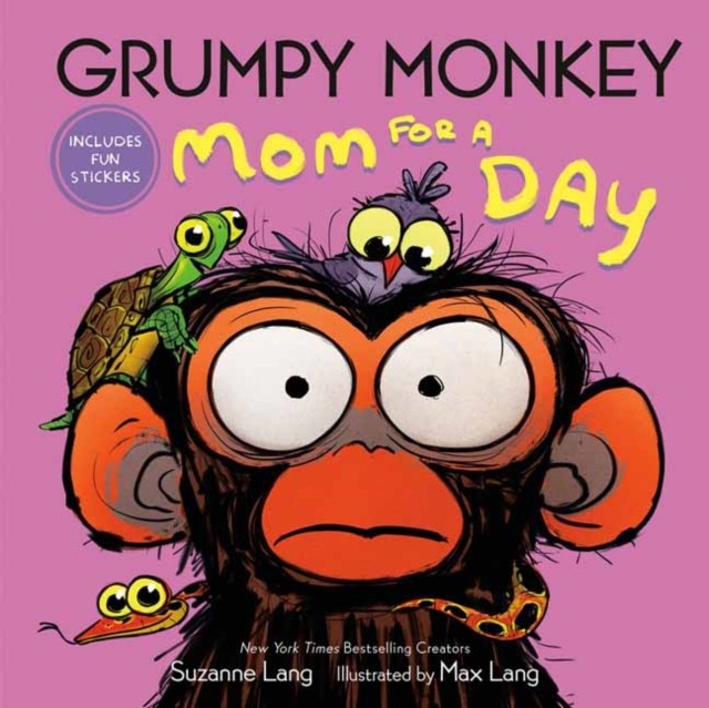 Grumpy Monkey Mom for a Day Includes Fun Stickers by Max Lang (Hardback Book)