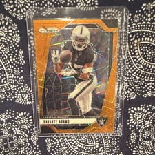 2024 Panini Prizm Davante Adams #150 Orange Cracked Ice NFL Football Card
