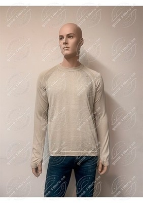 Stone Island Rundhals Shirt beige Gr. L Stern Serie P/E 2025 UVP 350 !!