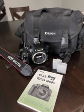 Canon EOS Rebel XS Digital SLR Camera 10.1MP Body, Bag, Batteries, Strap, Manual