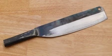 Crude - Asian Nakiri Kitchen Chef Knife, Carbon Steel, Super Thin, Sharp & Light