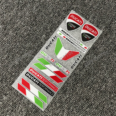 Bumper Car Parts XENITE Ducati Corse 3D Gel Sticker - Motorcycle Helmet Emblem Decal Logo Motorcycle Helmet Emblems - Foto 10