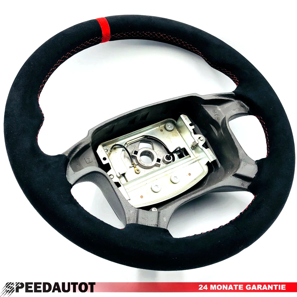 Lederlenkrad Alcantara Lenkrad Volvo V70 S-70 Lenkrad Alcantara  Rot Ring - Bild 2 von 2