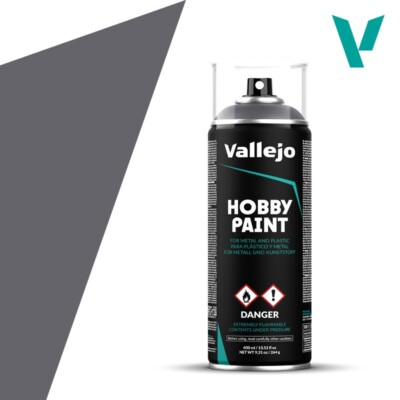 Vallejo Gunmetal Spray Paint 400ml VLJ28031