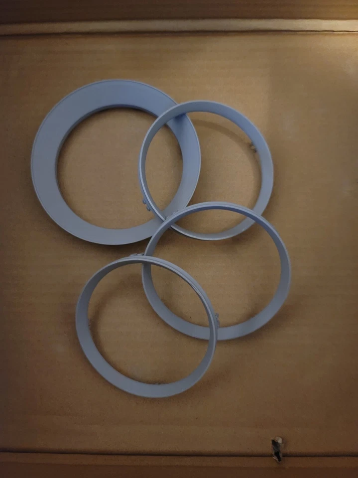 Borde de bota de cambio MINI R56 (1) + Anillos de ajuste de portavasos (3). Impreso en 3D con ASA Foto 4 de 4