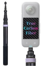 True Carbon Fiber Selfie Stick 118inch/300cm Super Long Pole Invisible Extens...