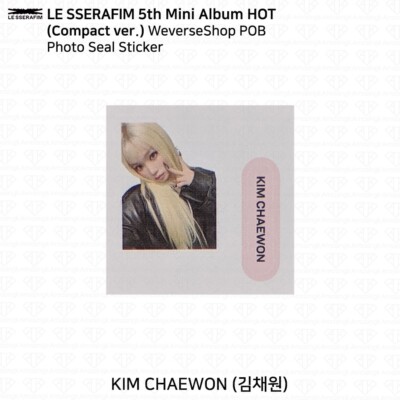 Le Sserafim 5th Mini Album HOT WeverseShop POB Photocard Acrylic