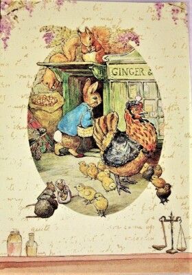RARE! #N2053 Beatrix Potter  The Tale of Ginger and Pickles  10 blanknotecards＆