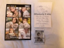 WEEEKLY group and Jiyoon Rare Signed Handwritten Polaroid Photocard Bundle