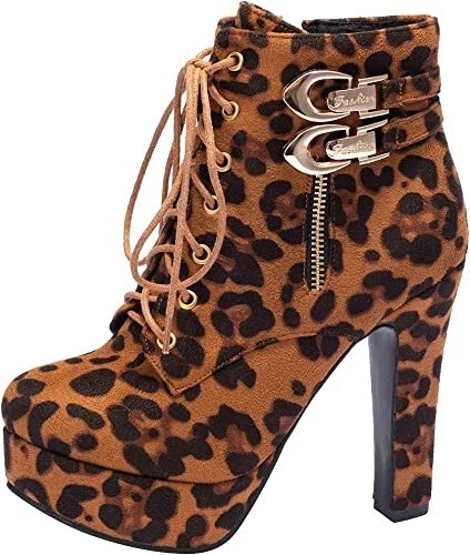 Principles leopard print clearance boots