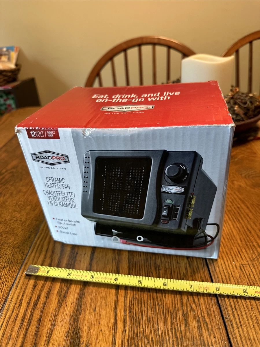Ceramic RV Space Heater Indoor Fan Camper Auto Car LED Power12 Volts 300  Watts | eBay