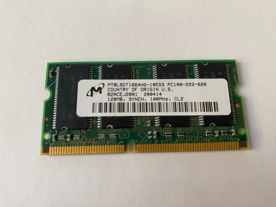 Crucial CT16M64S6W8E.8T  PC100-222-620 128MB - Image 2 of 2