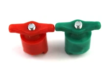 2 Battery Terminal Caps Red Positive + And Green Negative - Type Arelco