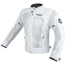 CUBER MOTORCYCLE BREATHABLE MESH JACKET MENS WITH CE ARMOR BIKERS RACING GEAR