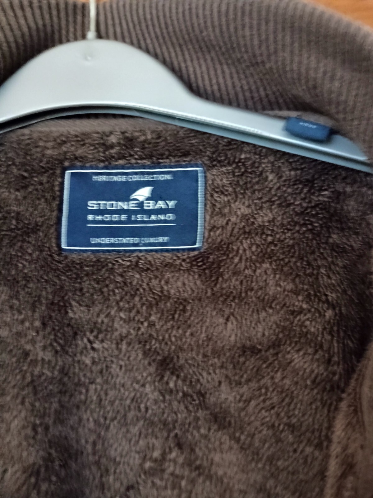Used Mens Fleece By Stone Bay Rhode Island Size XXXL Khaki/Green