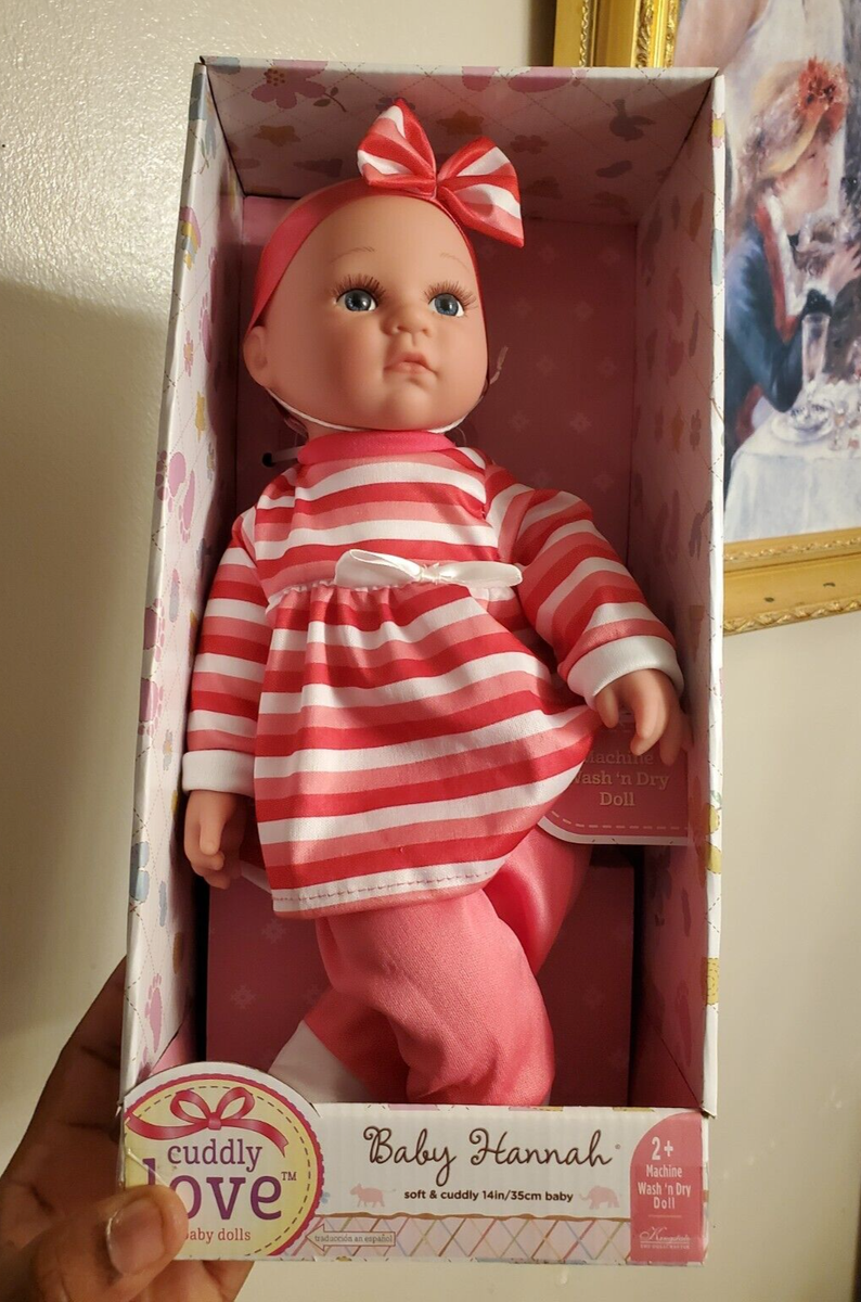 KINGSTATE CUDDLY LOVE BABY DOLLS BABY HANNAH CUDDDLY 14 IN