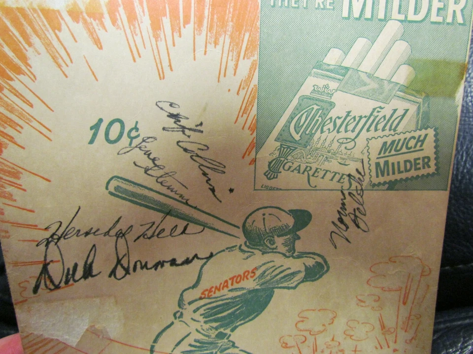 Albany Senators 1949 Program score card signed - Image 3 of 4