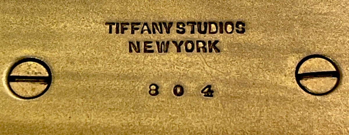 ティファニー デザインブック Antique Tiffany Studios #804 Bookmark Enameled StampBox