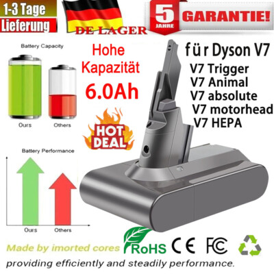 6000mAh Akku Für Dyson V7 Animal SV11 Absolute Pro V7 Motorhead HEPA Ersatzakku