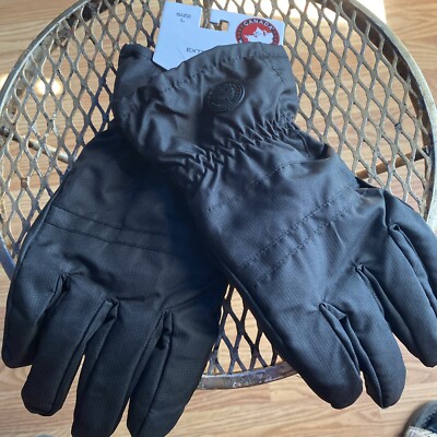 Canada Weather Gear Mens Extra Insulated Gloves Black Fleece Warm Size  Large New